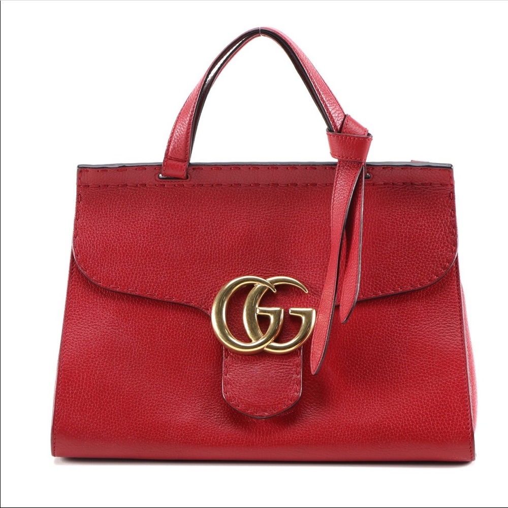 Gucci GG Marmont Leather top handle bag